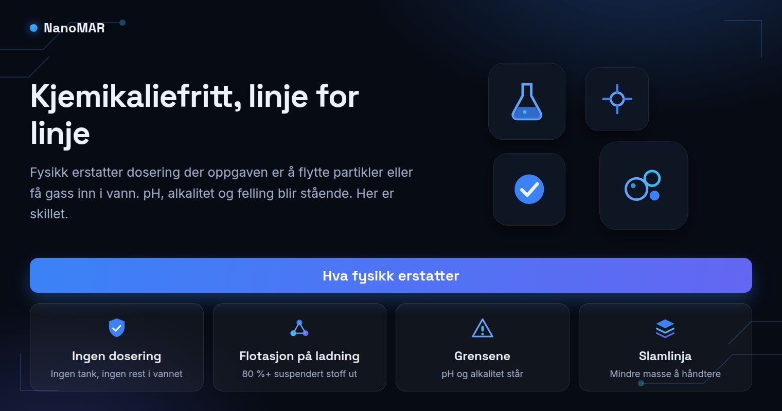 Vannrensing uten kjemikalier: hva fysikk kan erstatte, og hva ikke